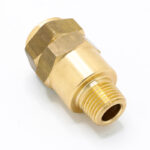 سوپاپ يک طرفه 1/2 برنجي- نمای نزدیک