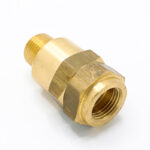 سوپاپ يک طرفه 1/2 برنجي-نمای جانبی