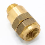 سوپاپ يک طرفه (M22×1.5) نما جانبی برنجي