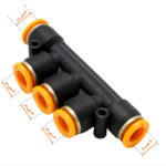 پنج راهی پنوماتیک تبدیلی ۶ به ۴ ورودی و خروجی